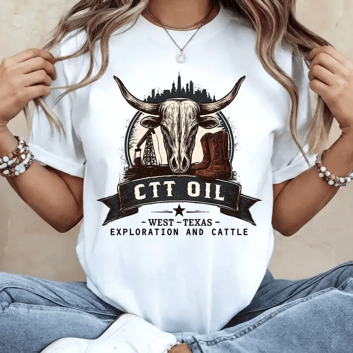 Ctt Oil Exploration And Cattle T Shirt Ctt Oil Landman Sweatshirt West Texas Exploration And Cattle Hoodie Unisex Swe Hoodied Universal Cotton Hoodie