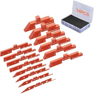 VEVOR Setup Blocks Woodworking Tools, 16 - Piece, Precision Height Gauge Block Set, with Clearly Laser Engraved Size Markings and Storage Case, Aluminum Setup Bars for Router and Table Saw AccessoriesVEVOR Super Brand Day