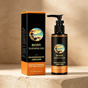 Get a Sun-Kissed Bronze Glow – Body Tanning Oil 100ml – Deep Moisturizing & Natural Shimmer – Perfect for Indoor Tanning, Beach & Pool – Non-Greasy, Fast Absorbing – Radiant Summer Skin