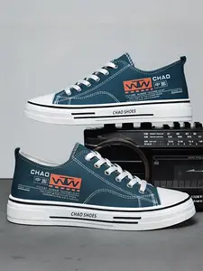 Men's Breathable Mesh Casual Sneakers, Soft Sole Sporty Shoes for All Seasons, Youth Fashion Thick Bottom Dad Style Footwear, Thick Soled Sneakers