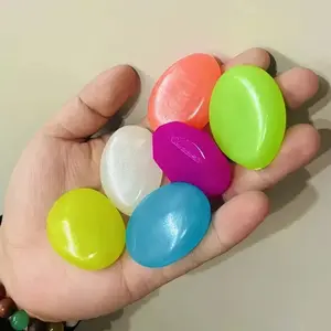 31pcs Glowing Stones Set, 4.5cm Diameter, Ideal for Outdoor Garden Landscaping, Pathway Decor, Fish Tank, Starry Sky, Romantic Night Lights