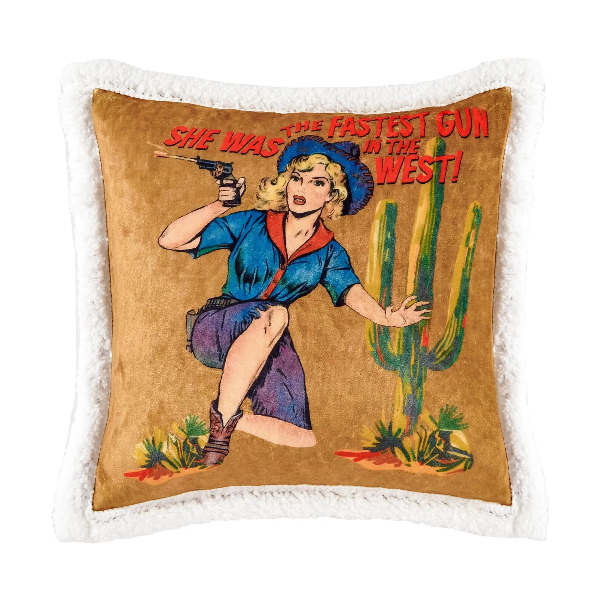 Bandits & Heroes Campfire Sherpa Pillow