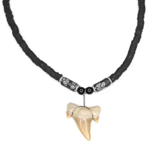 Black Shark - Fossil Sharks Tooth Necklace