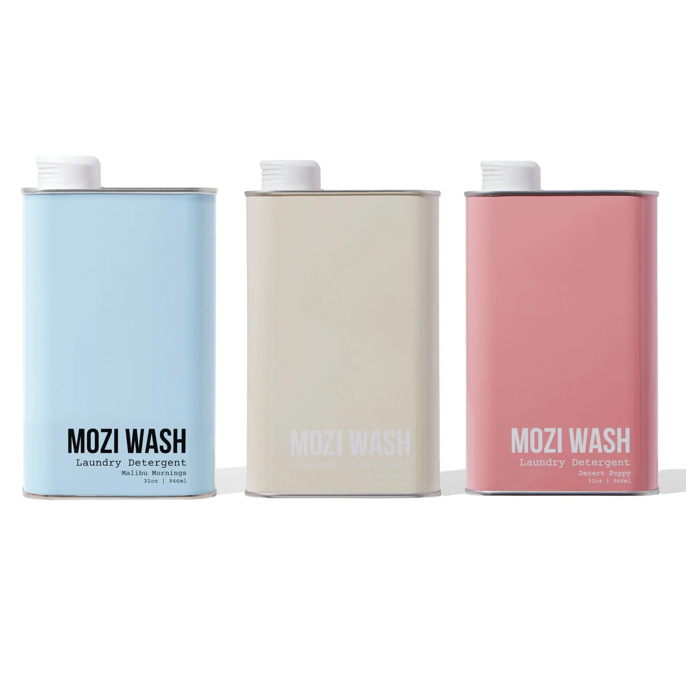 3 Pack Mozi Wash 32 oz Scented Liquid Laundry Detergent (150+ Loads Total)
