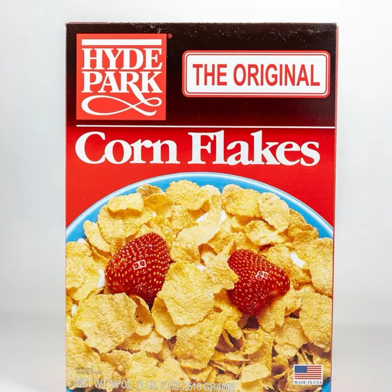 Hyde park  Corn Flakes Direct From Haiti 510 Gram Box Healthy Breakfast Option