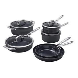 ZWILLING Motion Ceramic Hard Anodized 10-pc Aluminum Nonstick Cookware Set ZWILLING Motion Ceramic Hard Anodized 10-pc Aluminum Nonstick Cookware Set