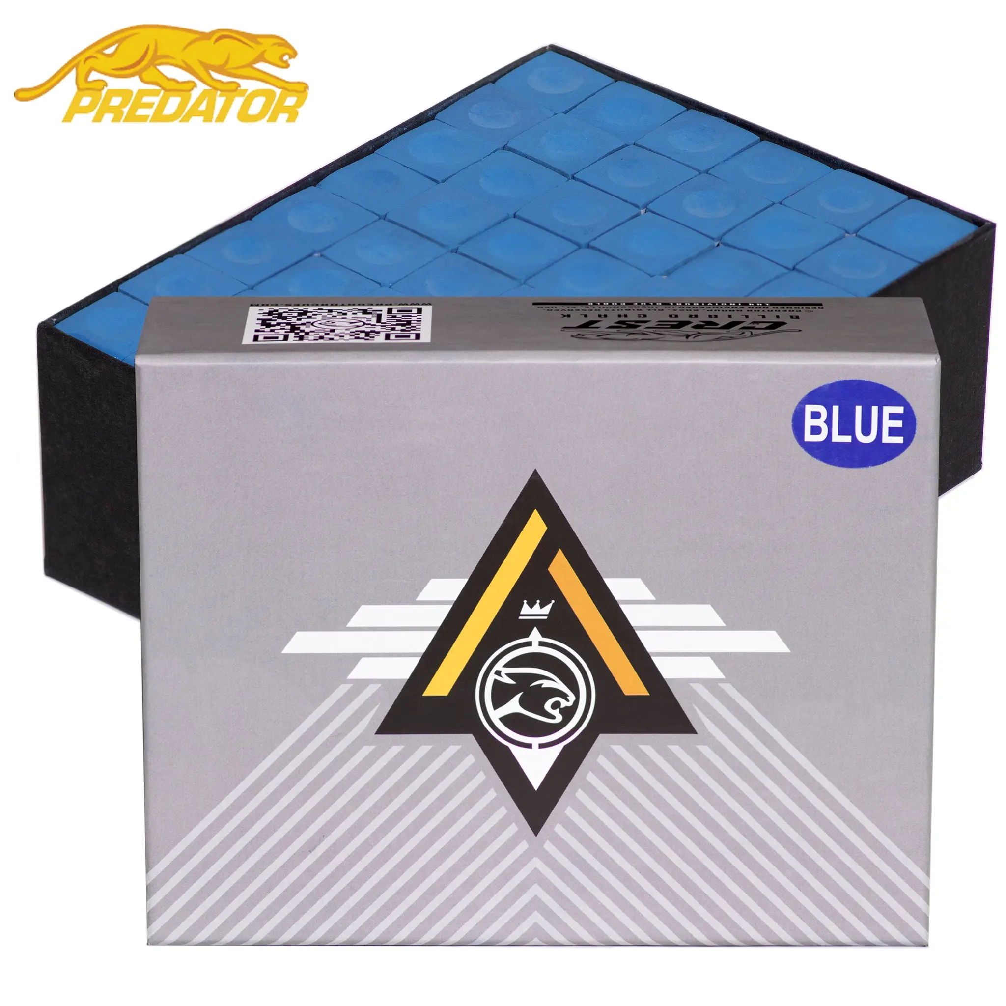 Predator Crest Billiard Chalk Blue 144 pcs Predator Crest Billiard Chalk Blue 144 pcs