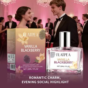 Vanilla Blackberry Scented Spray 30ML, Sweet Fruit Fragrance + Rose Musk, High-End Body Perfume, Essential for Dates/daily Use