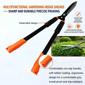 1Ser, 31-Inch Heavy-Duty Fence Cutter, Carbon Steel, 15° Blade, Ergonomic Handle, Garden Pruning Tool, Hedge Trimmer, Cutting, Ideal for Hedges and Bushes