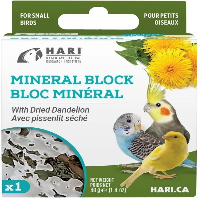 Mineral Block With Dried Dandelion For Pet Bird Healthier Living
