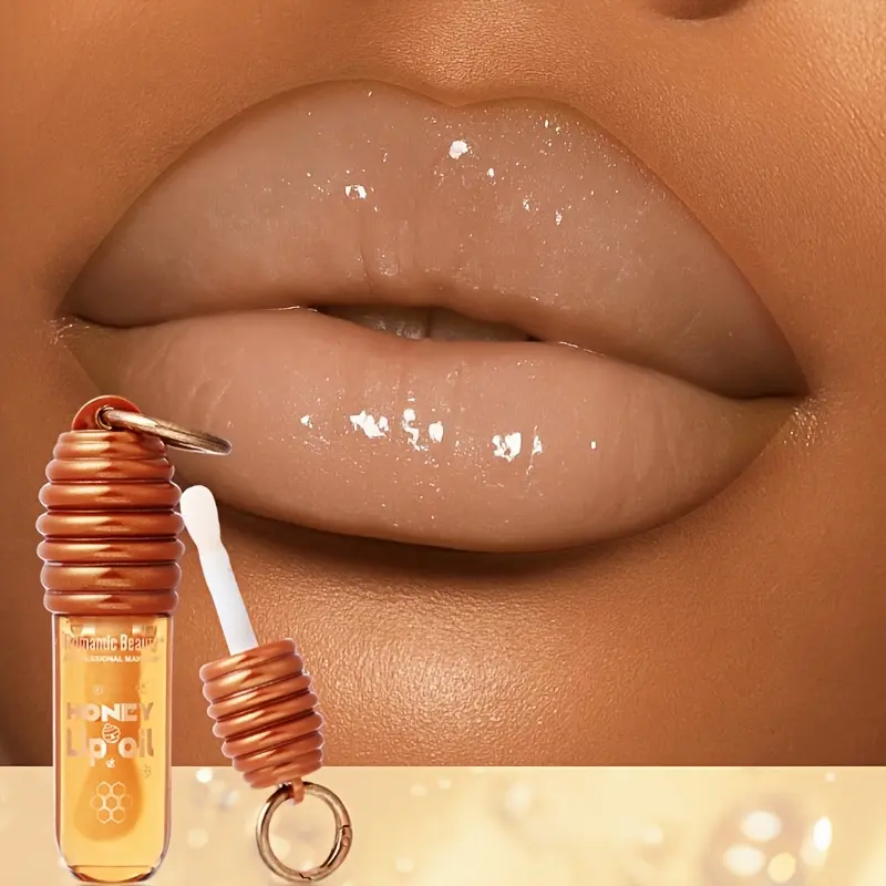 Honey-Scented Essential Oil Lip Balm: Moisturizing and Brightening, Plumps Lips-Perfect for Dates, Parties, and Christmas Gifts Lip Repair Balm Moisturize lip gloss