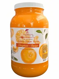 Extravaganza Sugar Scrub Tangerine Orange Aroma 11lb for Body & Pedicure Exfoliant Skin Care - Refreshing Tangerine Scent for Smoother Texture