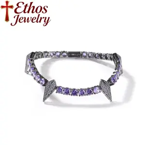 Ethos D Color VVS Black Panther Tennis Bracelet Iced out Bracelet (Multi Color Available), Men's Jewelry Ideal Gift for her him
