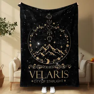 Acotar Merchandise Throw Blanket, Personalized Blanket, Night Court Gift, Thorn Rose Plush Pillow, Book Series Gift, Sjm Fan Art, Perfect for Her