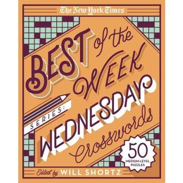 The New York Times Best of the Week Series: Wednesday Crosswords Book - 50 Medium-Level Puzzles, Spiral Bound, Casual & Office Use, English, 10.8" h x 8.6" l x 0.4" w, for Crossword Lovers