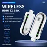 2026 Upgraded Wireless HDMI Transmitter and Receiver 328 ft/100 m, LED Display, 4K Decoding, 1080p@60Hz Ultra HD Video Output, Plug & Play 5G + 2.4G for video and audio to monitor from PC/projector/TV box