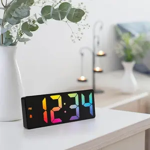 DAYBETTER Upgraded Projector Bedside Digital Alarm Clock LED Display Temperature & Day of the Week Adjustable Brightness Snooze Function Home Office School Use