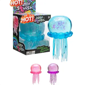 Jellyfish Design Squeeze Stress Ball, Fidget Stress Ball, Ice Squeeze Cube—Drop Malt Sugar NeeDoh Balls: Sensory Toys for Anxiety and Stress