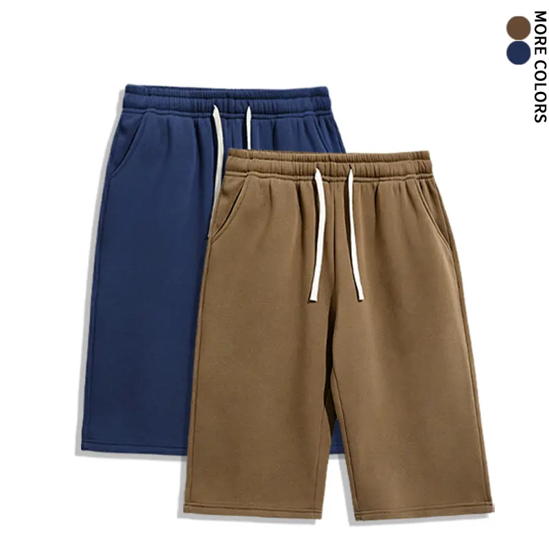 Men’s soft, loose, wide-leg knee-length athletic shorts | Revamp your summer everyday outfits | Suitable for workouts, fitness, and street-style casual outings | Trendy modern sportswear and casual wear   sweat jorts