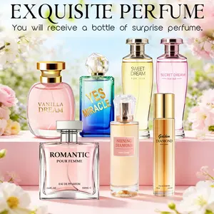 【1 Random from 7 Scents】Women‘s Perfume Mystery Box 3.4 FL OZ | Fruity / Floral / Woody Notes | Unbox Your Signature Scent | A Surprise for Every Mood