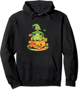 Frog Halloween Costume Spooky Trick Or Treat Scary Toad Pullover Hoodie - Loislefors Shop 60B0CB778ZW9