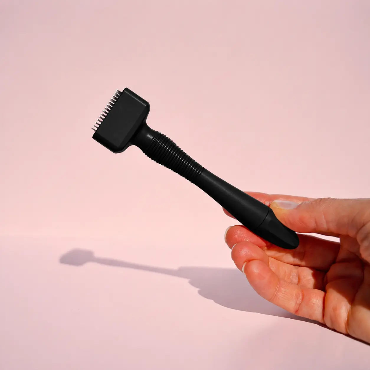 Adjustable Microneedle Stamp Tool for Face Skincare, Stainless Steel Derma Stamp with Adjustable Needle Length, At-Home Beauty Routine Tool for Serums & Skin Care