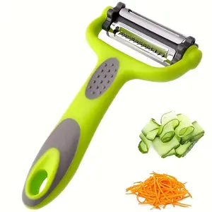 1pc 3-in-1 Multifunctional Fruit & Vegetable Peeler, Grater & Shredder - The Ultimate Kitchen Tool! Paring Knife, Kitchen Accessories, Durable Vegetable Slicer