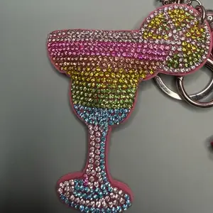 Rainbow glass keychain