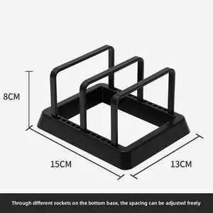 Kitchen Knife Holder Storage Rack Knife Cutting Board Pot Lid Integrated Organizer Countertop Multifunctional Cutting Board Knife Holder