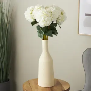 Set of 8 Hydrangea Faux Foliage Tall Indoor Outdoor Artificial Flower Stem
