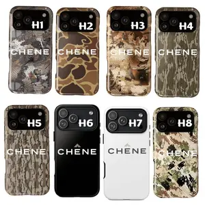 8 Style Chene Camo Phone Case, Durable Case for iPhone 11 12 13 14 15 16 17 Pro Max Plus