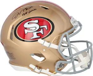 Joe Montana San Francisco 49ers Autographed Riddell Speed Authentic Helmet with "HOF 2000" Inscription - Fanatics Authentic Certified