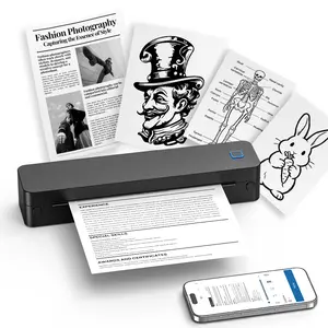 Portable Printer Wireless for Travel, D830 Bluetooth Thermal Printer Support for 8.5"x11" US Letter, AI Printer, Inkless Printer Compatible with iOS, Android, Laptop for Office, Car and Home outdoorfun