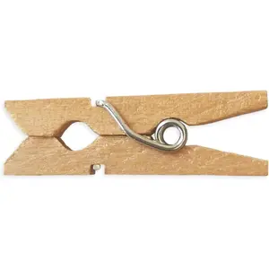 Wooden Mini Clothespins 100 Per Pack 1" 2.5cm ()