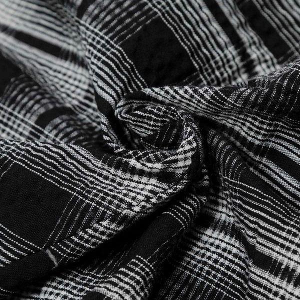 Aelfric Eden Baggy Plaid  Barrel Double Waist Sweatpants Unisex Drawstring Elastic Waist Joggers  Y2K Streetwear Loose Fit Vintage Joggers