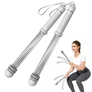 AerVital New Upgrade Weighted Cordless Battle Ropes for Home Gym, Portable Exercise Battle Rope for Women & Men, Weighted Workout Ropes for HIIT,Portable Workout Equipment for Strength Training & Cardio Fitness, Indoor & Outdoor Workouts, Grey