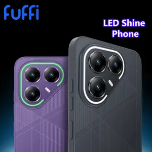 FUFFi-LED Shine Phone, 6.67 Inch Display, 5+16mp Camera, 4+64GB/32GB ROM, 4400mah Battery, Android 12.0, Dual Sim 4G Smartphone, Cellphone