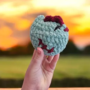 Crochet Zombie Chicken Amigurumi Toy - Handmade Stuffed Animal