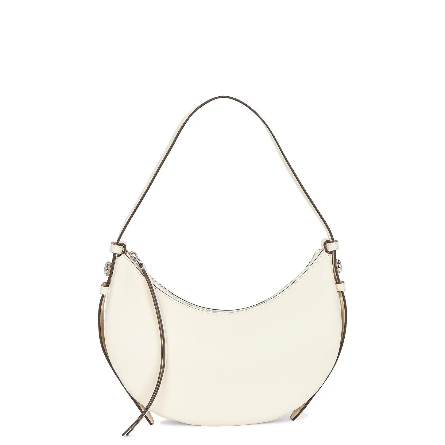 Tory Burch Romy Half Moon Bag in Light Cream - TikTok Shop