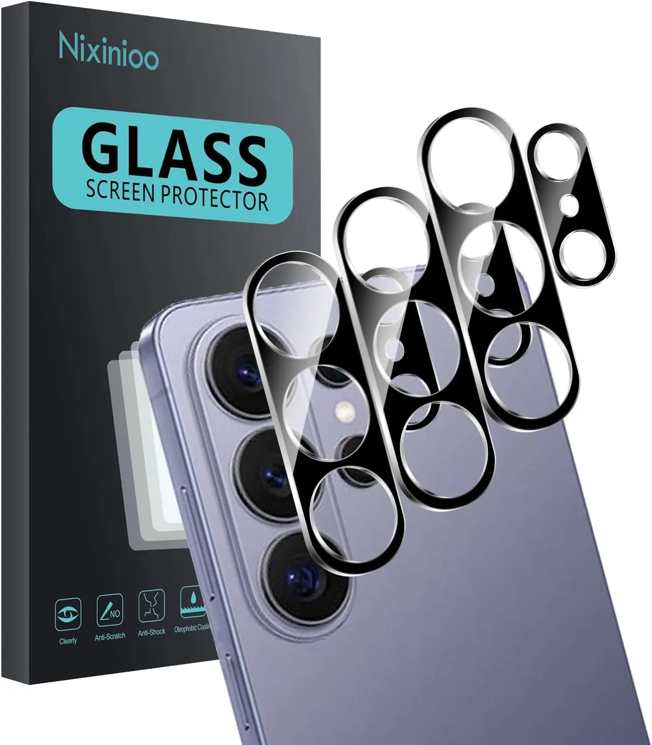 3 Pack Camera Lens Protector for Samsung Galaxy S26 Ultra, Tempered Glass, Anti-Fingerprint, 9H Hardness, Scratch Resistant, Easy to Install, Bubble FreeHD Clarity