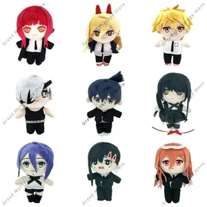 New Anime Chainsaw Man Doll Plush Toy 20CM Cartoon Cute Soft Denji Makima Power Plush Doll Toy Periphery For Kid Christmas Gift