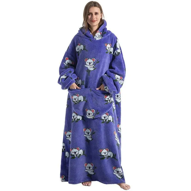 Cute Cartoon Print Hoodie Hooded, 1 Count 320GSM Soft Warm Wearable Blanket Hoodie, Wearable Hooded Blanket, Warm Sherpa Fleece Hoodie Blanket with Pocket for Adult Women & Men, Valentine's Day Gift Cute Cartoon Print Hoodie Hooded, 1 Count 320GSM Soft Warm Wearable Blanket Hoodie, Wearable Hooded Blanket, Warm Sherpa Fleece Hoodie Blanket with Pocket for Adult Women & Men, Valentine's Day Gift