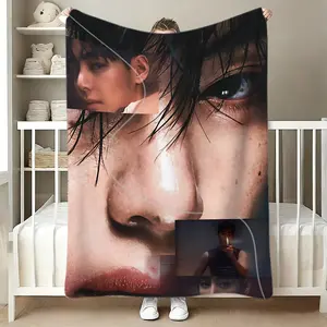 This idol-print flannel blanket is suitable for all seasons, soft and comfortable, making it an ideal choice for sofas, beds, and office naps. It's also a versatile outdoor sports blanket and a wonderful holiday gift for friends and family.