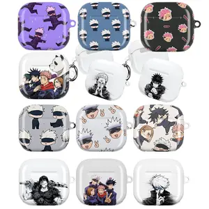 Jujutsu Kaisen Character AirPods Case – Anime Collection Featuring Yuji, Gojo, Megumi, Nobara, Panda & Sukuna in Chibi & Full-Body Designs, Fits AirPods Pro (Gen 1/2) & AirPods (Gen 1/2/3), Perfect Gift for Jujutsu Kaisen & Anime Fans