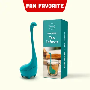 OTOTO Baby Nessie Tea Infuser - Standing Tea Steeper | Cute & Functional Loose Leaf Tea Accessory | Easy Clean & BPA-Free | Perfect Small Gift for Tea Enthusiasts | TikTok Must-Have | Funky Kitchen Supplies | Kitchen Accessories