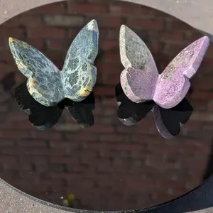 Medium 3D Crystal Butterflies, in Marcasite & Stichtite