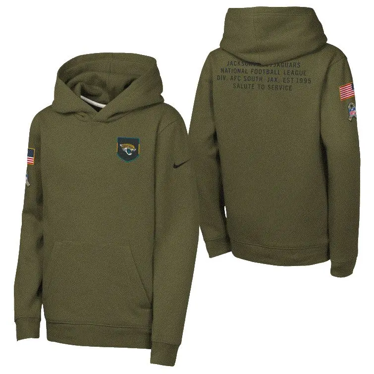 JACKSONVILLE JAGUARS NIKE NFL SALUTE TO SERVICES CLUB FLEECE HOOD