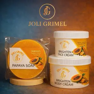 JG Brightening medium set of (3)in papaya For Beautiful Radiance glow