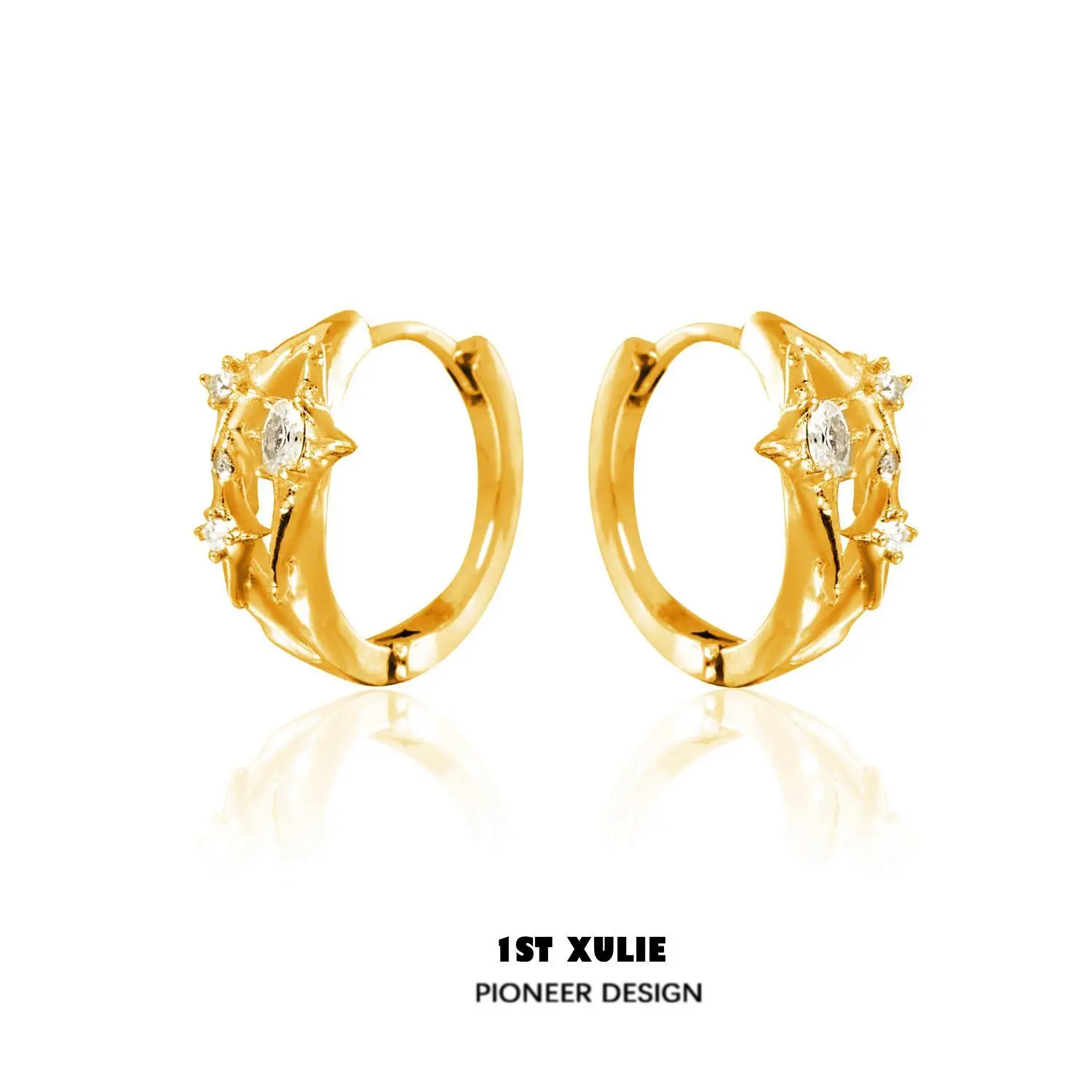 1 Pair of 24k Gold Plated