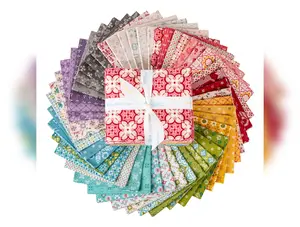 Piece & Plenty | Fat Quarter Bundle by Lori Holt for Riley Blake | 48 pcs